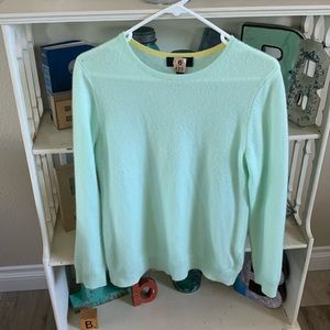 Luxurious, mint green cashmere sweater by J.Crew. Size medium